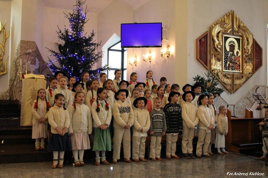 Kolędowanie &quot;Małego Pogranicza&quot; 10.01.2015 Krynica - Zdrój