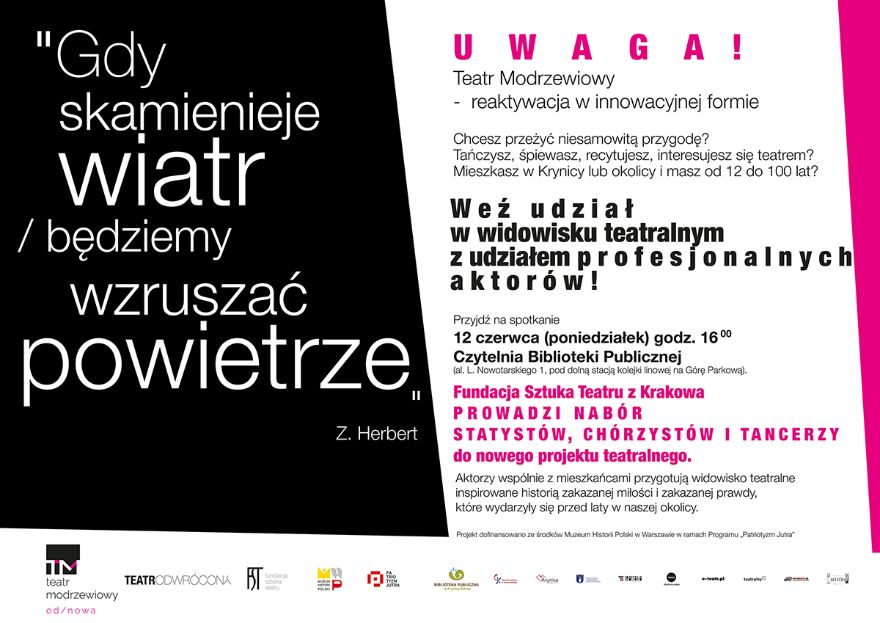 Przedstawienie teatralne - weź udział.