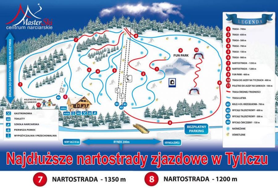 Mapa stoku - Master-ski
